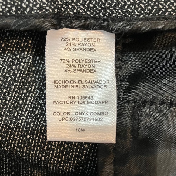 NWT Daisy Fuentes Woman Black/Gray Dress Pants - Picture 10 of 11